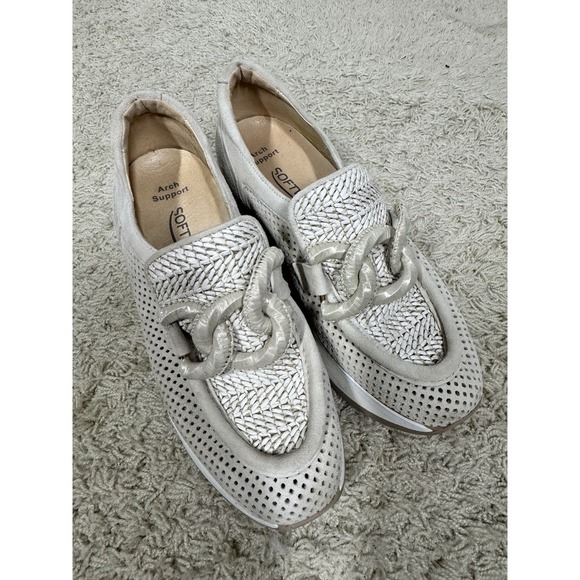 Softwaves Cintia Rafia Coco Wedge Slip On Platform Sneaker Womens EU 36.5 US 6.5 - Picture 6 of 13